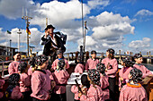 Kinder bei einer Piratenfahrt, List, Sylt, Nordfriesland, Schleswig-Holstein, Deutschland