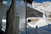 Detail des Bergmuseums MMM Ortles, Sulden, Vinschgau, Südtirol, Italien, Europa