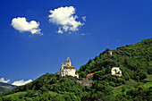 Trostburg castle, near Ponte Gardena, Valle Isarco, Dolomite Alps, South Tyrol, Italy