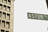 Street Sign, Astor Place, New York City, USA