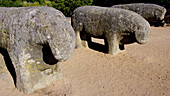 Toros de Guisando ('Guisando bulls'), celtic art, 3rd century B.C. El Tiemblo, Ávila province, Castilla-Léon, Spain