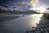 Arctic National Wildlife Refuge, landscape view of river and landscape. Alaska, USA