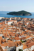 View of Dubrovnik (Croatia) from the city walls