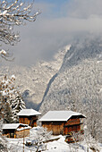 Mountains near Samoëns looking towards Saix. Haute-Savoie, France