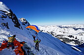 Speedflying vom Scex Rouge, Kanton Wallis, Schweiz