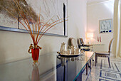 Interior view of the lobby of luxury hotel Villa la Vedetta, Florence, Tuscany, Italy, Europe