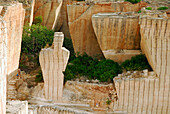 Im Steinbruch Pedrera de s´Hostal bei Ciutadella, Menorca, Balearen, Spanien