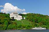 Walhalla temple, Donaustauf, Upper Palatinate, Bavaria, Germany