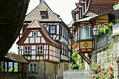 Half-timbered houses, Kronach, Upper Franconia, Bavaria, Germany