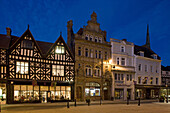 Shrewsbury, High Street, timber-framed building, typical buildings, Shropshire, UK