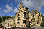 Hebden Bridge, Town Hall, typical buildings, West Yorkshire, UK
