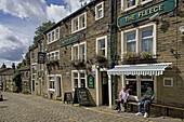 Haworth, Main street, Brontes town, West Yorkshire, UK
