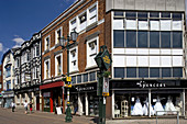 Grimsby, Old Market Place, Town center, typical buildings, East Riding of Yorkshire, UK