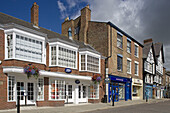 Ripon, Market Place, designed by architect Nicholas Hawksmoor, 1702, typical buildings, North Yorkshire, UK