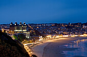 Scarborough, Town center, sea front, beaches, North Yorkshire, UK