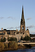 Perth, St. Matthews Church of Scotland, River Tay, Sheriff Court, Perthshire, Scotland, UK