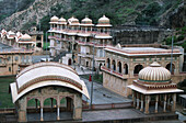 India, Rajasthan, Jaipur, Galta hindu Temple, Galta Valley
