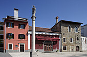 Koper, Carpacciov Square, Column of St Justin, Slovenia