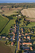 Aylmerton Village from above Norfolk UK October