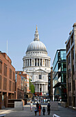 Saint pauls cathedral dome godliman street, City of london  England  UK