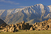 The Alabama Hills are located in the Eastern Sierra Range of California, USA