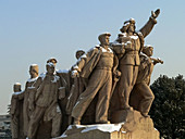 At Chairman Maos Mausoleum  Tiananmen Square  Beijing  P R  of China