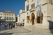 Archtitecture inside the old city walls of Split, Dalmatia, Croatia
