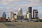 City skyline at Louisville Kentucky KY