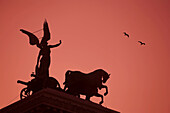 Statue of Goddess Victory, Quadrigas Terrace, Vittorio Emanuele II Monument (Il Vittoriano), Rome, Italy