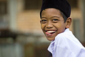 Sumatra muslim boy smiling for the camera, Sumatra, Indonesia