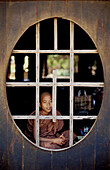Buddhist novice, Pagan, Myanmar