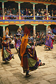 Mani rimdu festival  Jiwong monastery  Solu khumbu  Nepal