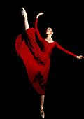Dancer in red dress