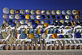 Morocco, on the Road to Marrakesh, Roadside Stand with Pottery/Ceramics.