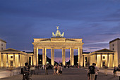 Brandenburg Gate, view from Pariser Platz. Berlin. Germany