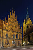 Market church and Old Town Hall, Hannover, Lower Saxony, Germany