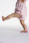 Walking legs of a child