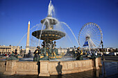 France, Paris, Place de la Concorde, fountain