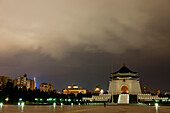 Chiang Kai-shek Memorial Hall at night, Taipei, Taiwan, Asia