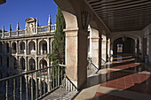 Courtyard of Santo Tomás de Villanueva at old Colegio Mayor de San Ildefonso (now rectors office) of the University of Alcalá de Henares, Alcalá de Henares. Madrid, Spain