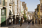 Calle Balborraz in the old town, Zamora. Castilla-Leon, Spain