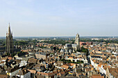 St  Saviours Cathedral, view from the Belfry Brugge, the Venice of the North  Western Flanders  Belgium