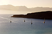 Sailboats, Isla San Francisco, Sea of Cortes, Baja California Sur, Mexico