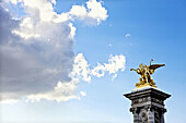Pont Alexandre III statue, Paris, France