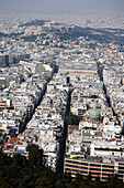 Overview on Athens with Acropolis in background, Greece