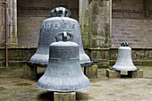 Bells in the cathedral courtyard, Santiago de Compostela. La Coruña province, Galicia, Spain