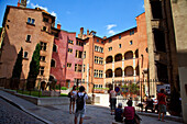 La Place de la Basoche in Vieux Lyon, Musee des Miniatures et Decors de Cinema,  Rhone Alps,  France