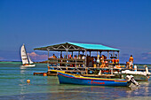 Wasserski Pier des Club Med am Pointe aux Cannoniers, Mauritius, Afrika