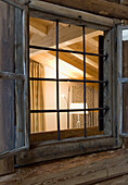 Suite window detail, Parkhotel Egerner Höfe, Rottach-Egern, Lake Tegernsee, Upper Bavaria, Bavaria, Germany
