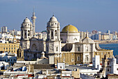 Europe, Spain, Andalucia, cadiz, cathedral waterfront